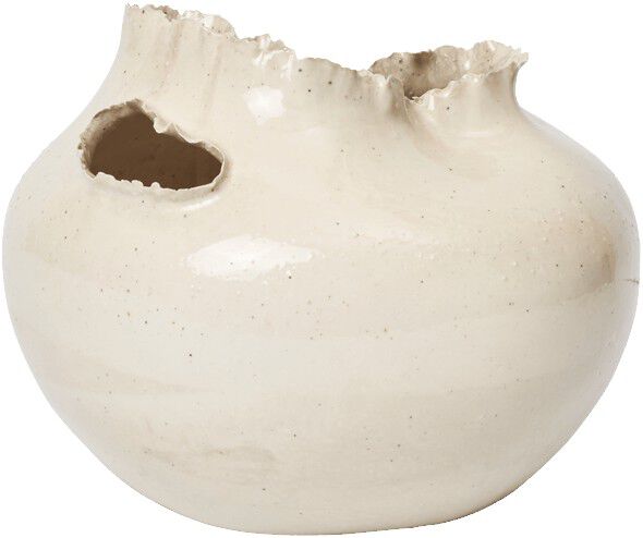 Tereo Round Vase - H18 - Off-white