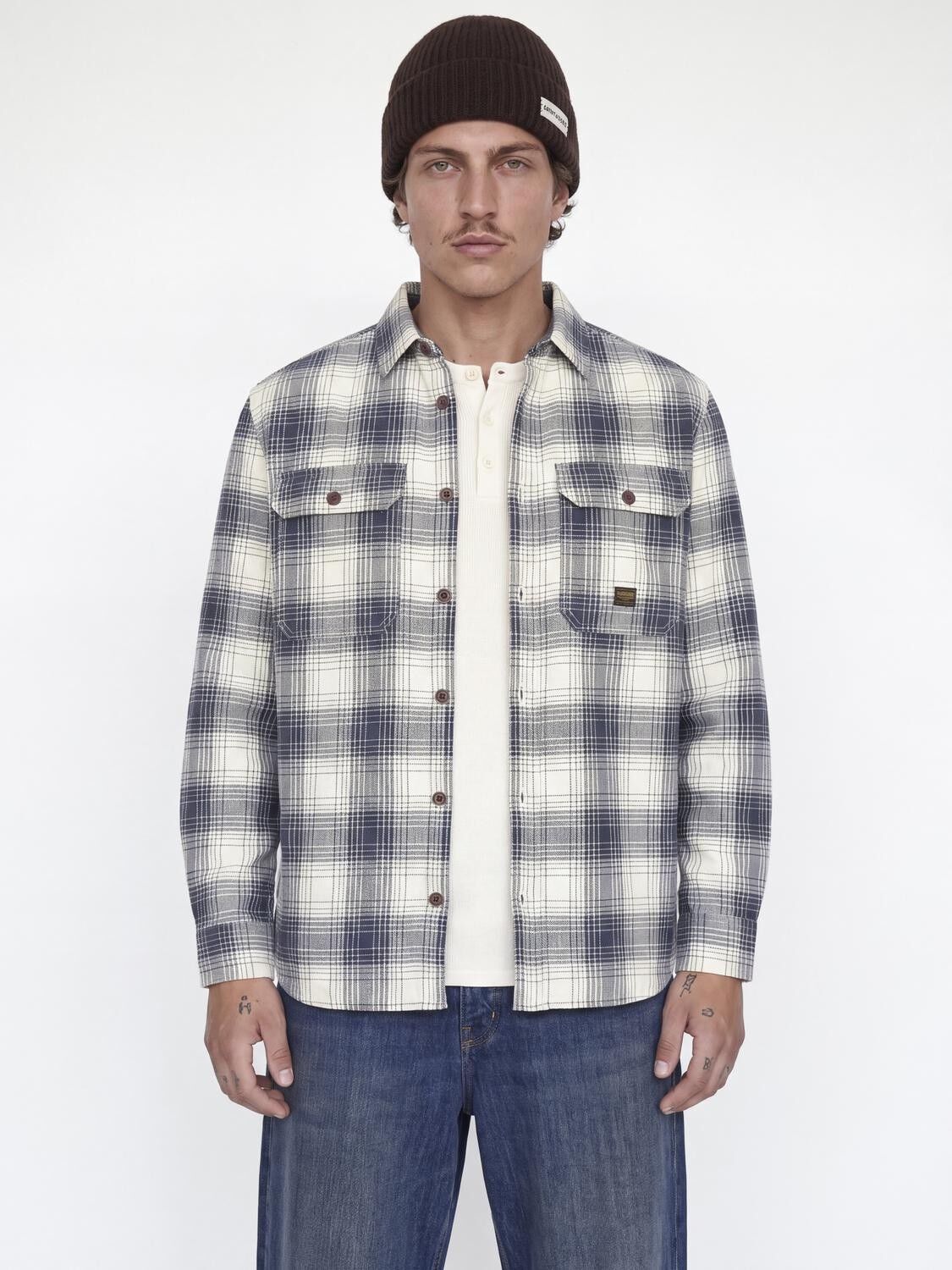 Jprbluivy Check L/S Overshirt Sn