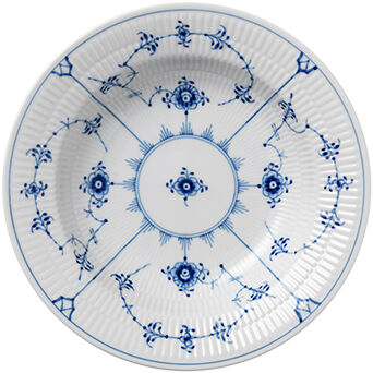 Musselmalet Riflet 21 cm. dyb tallerken