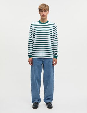 Cotton Jersey Stripe Frode Tee LS