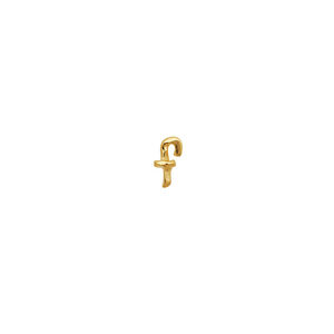 F Alphabet Single Earring