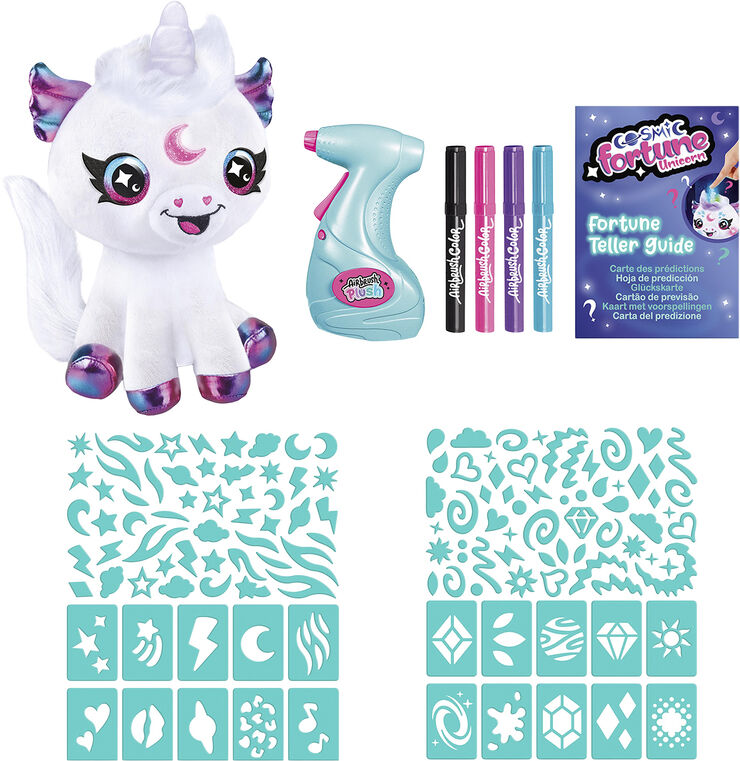 Airbrush Plush Cosmic Unicorn