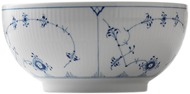 Musselmalet riflet 180 cl. skål