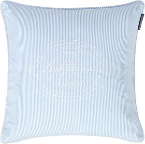 Blue/White Striped Organic Cotton Pillow Cover