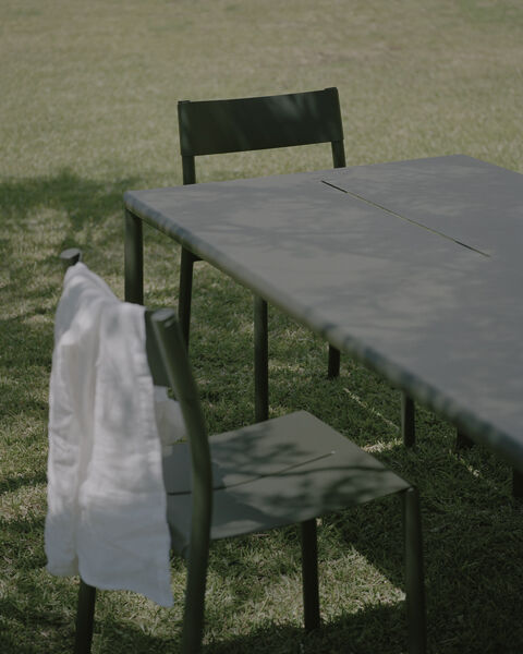 May Chair, Outdoor, Steel, Dark Green