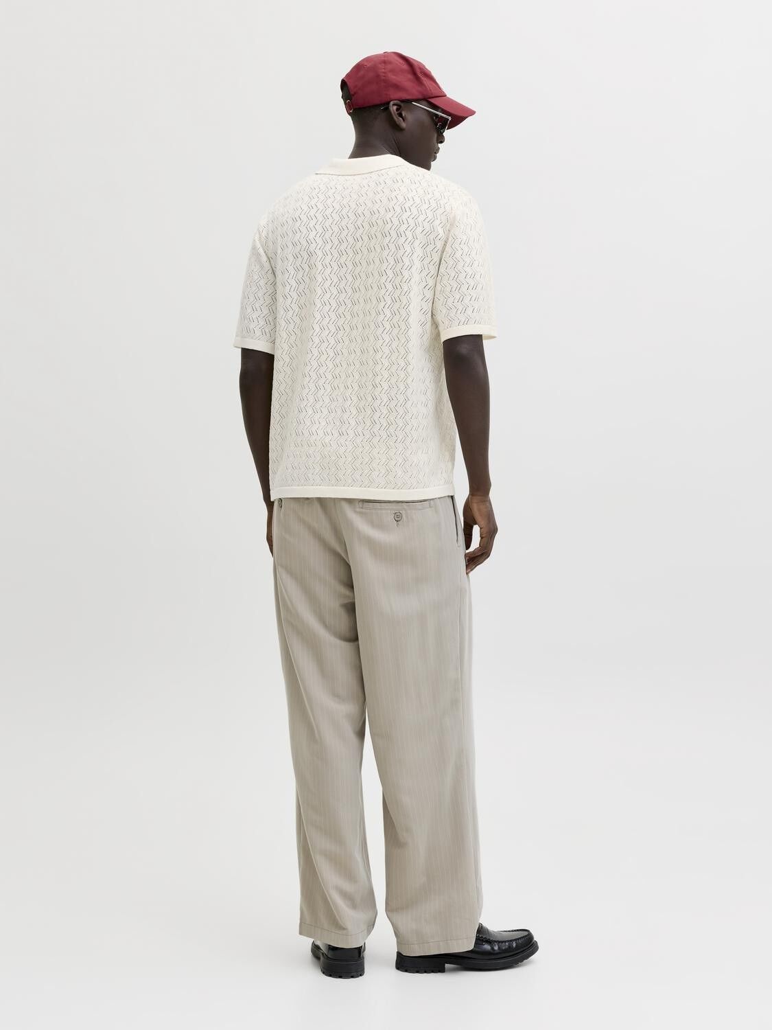 Jortyler Knit Ss Split Neck Polo Sn