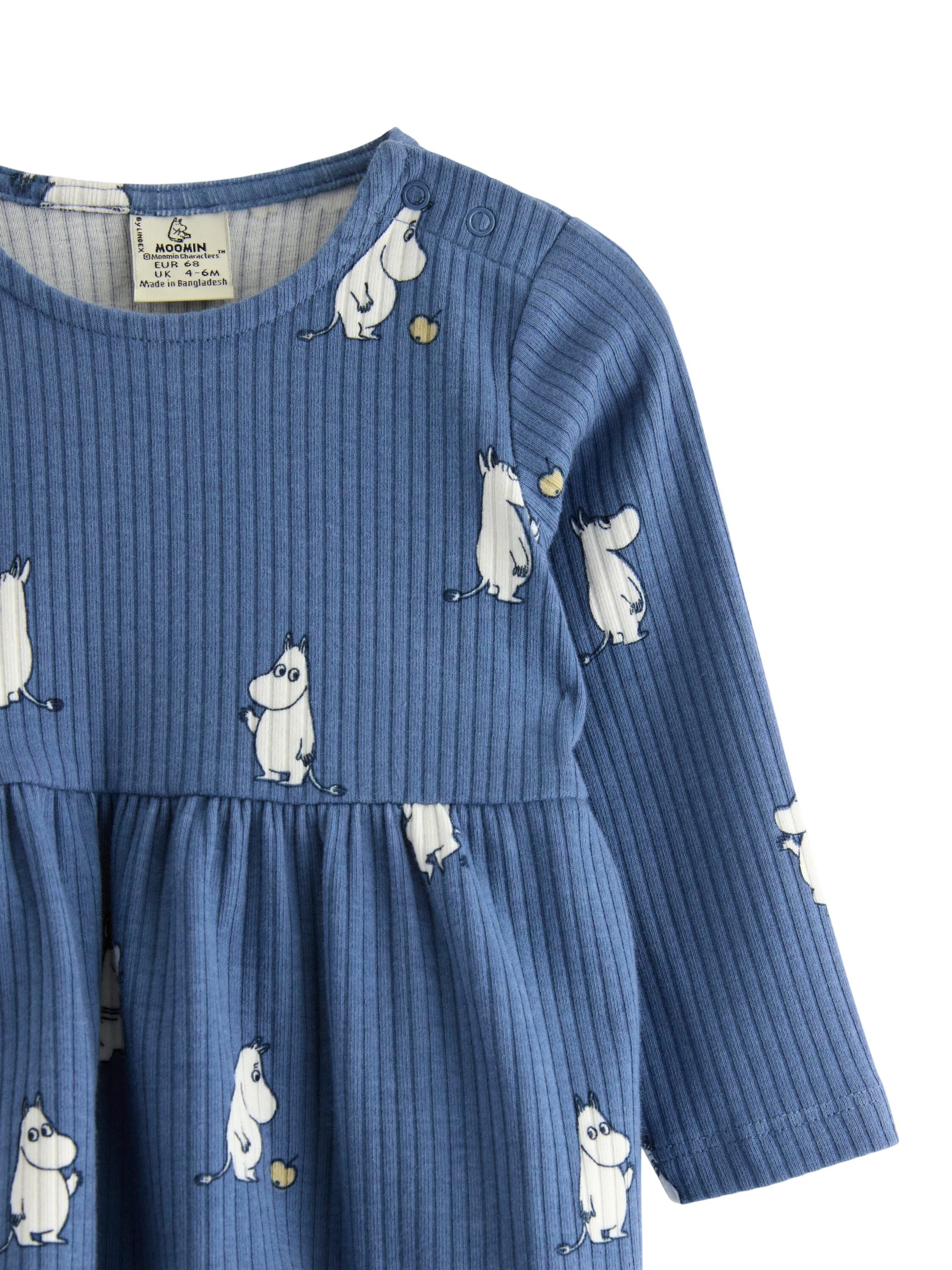 Ribbed dress in soft cotton jersey