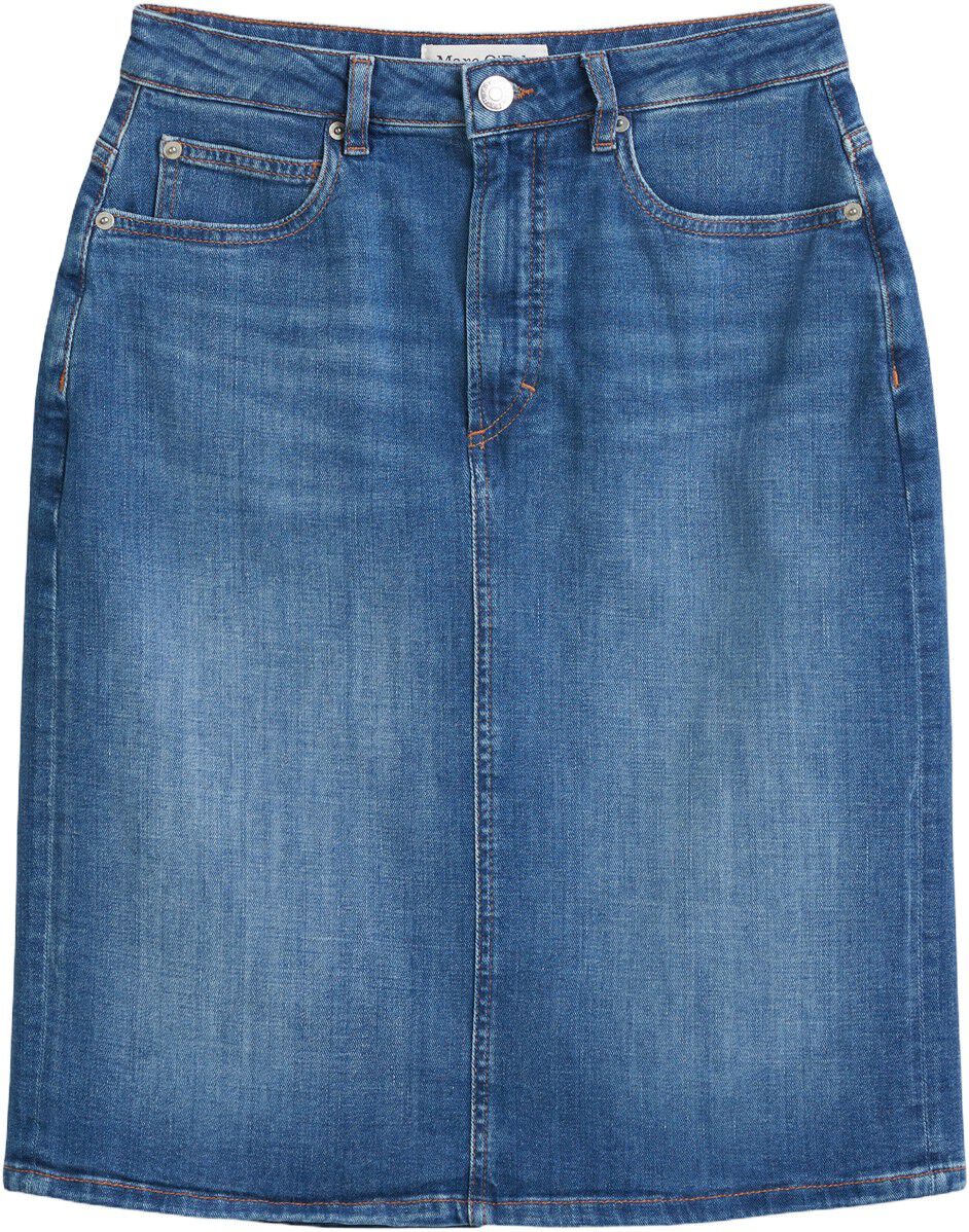 Denim Skirt, high waist, midi lengt