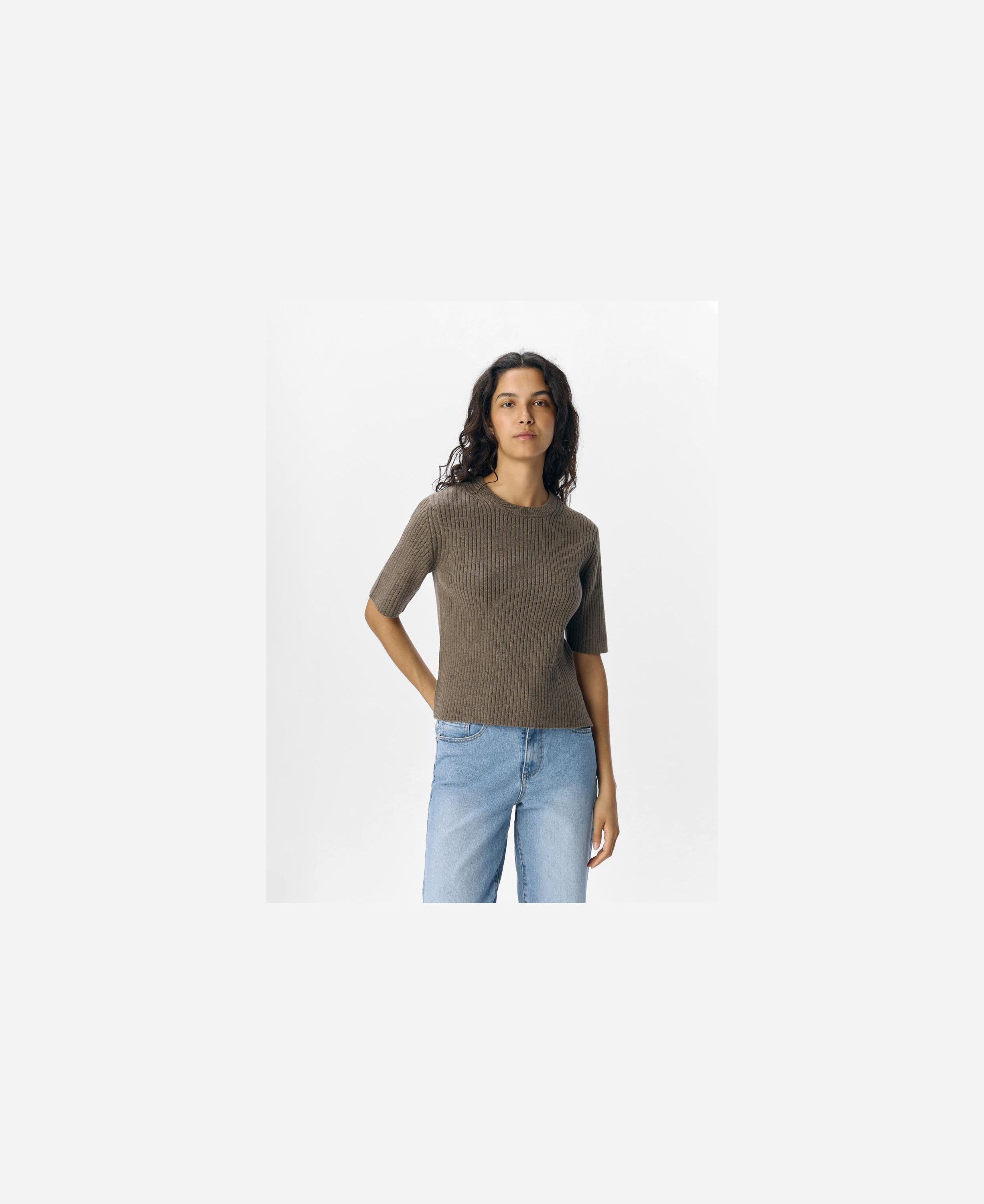 Objelva 2/4 Re O-Neck Knit Noos