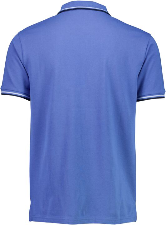 Polo shirt w. contrast piping