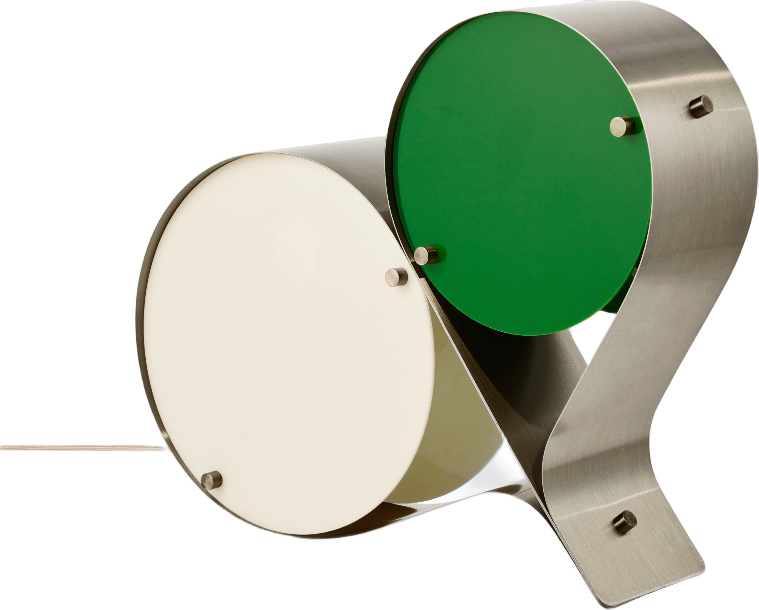 Coppia Table Lamp, Steel, EU (Base: Bronze Steel, Shade: Ivory & Clove