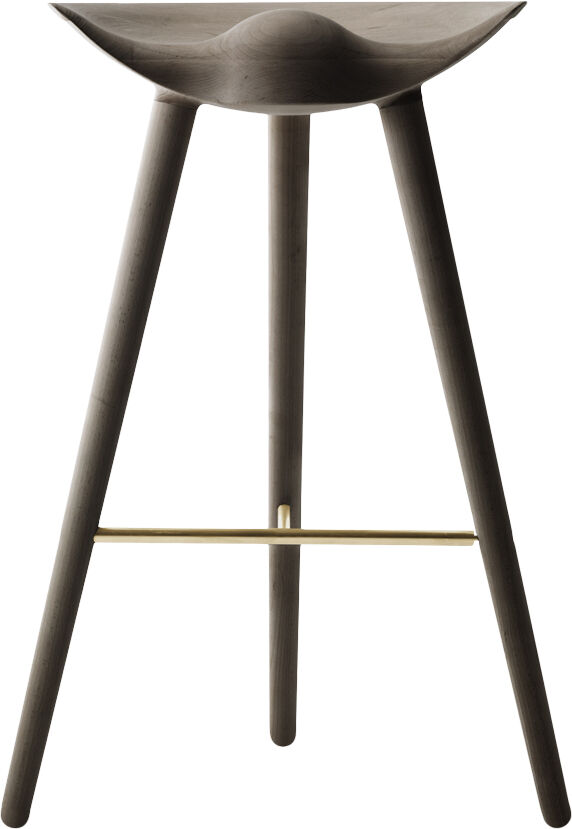 ML 42 - Barstol / Brunolieret Eg / Messing