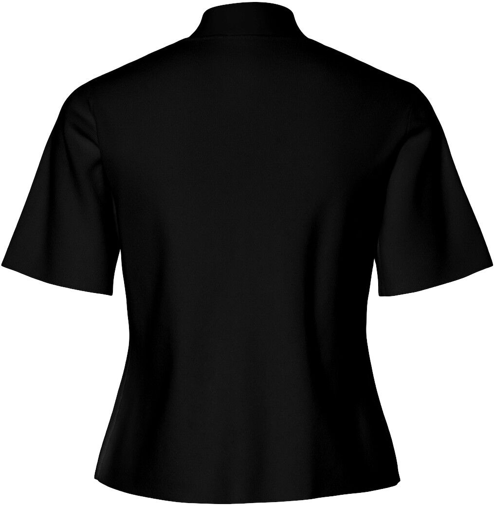 PCMARIE SS O-NECK SPLIT KNIT