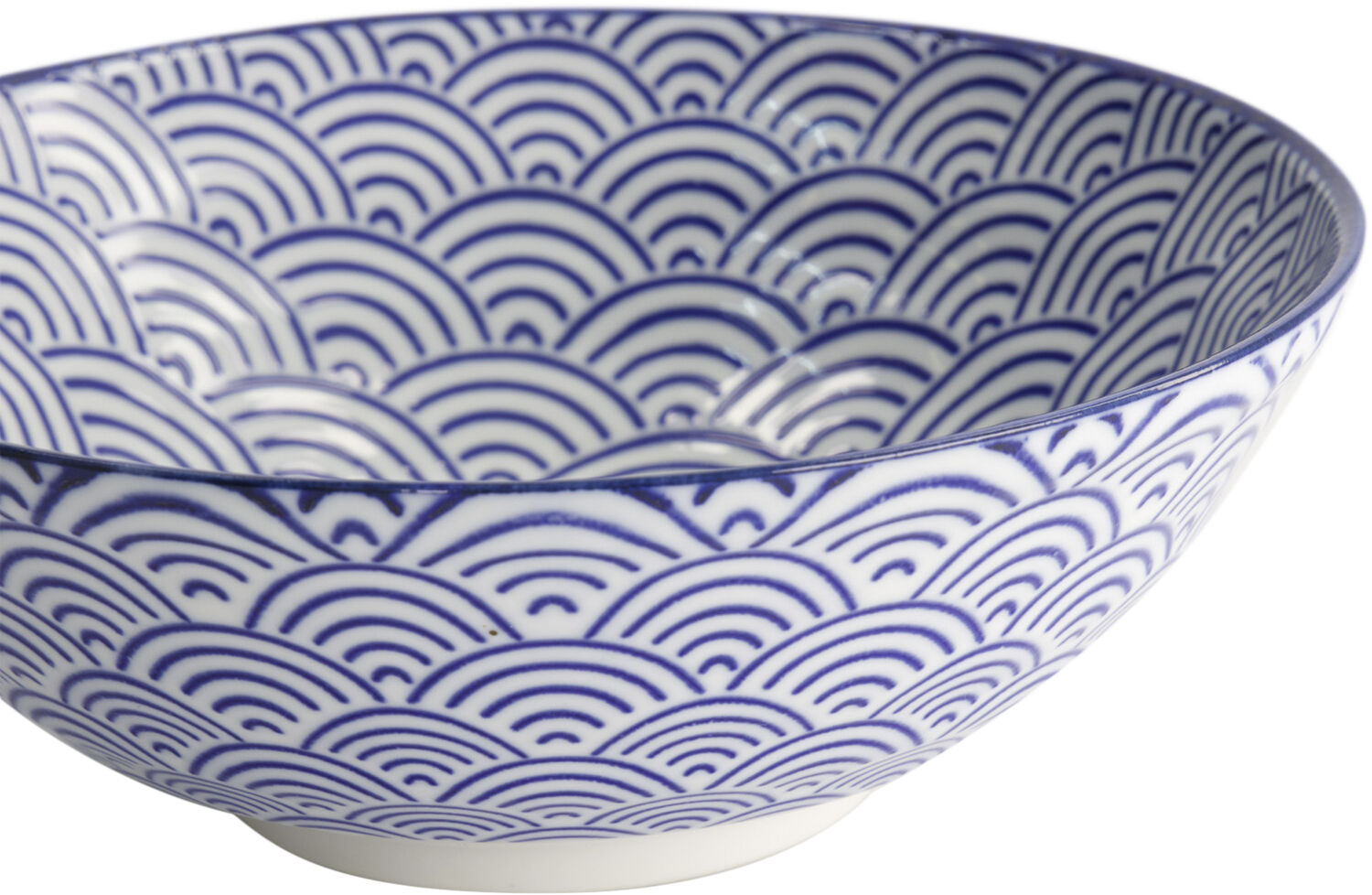 Nippon Blue Soba Bowl 21x7. 8cm 1. 1l Wave