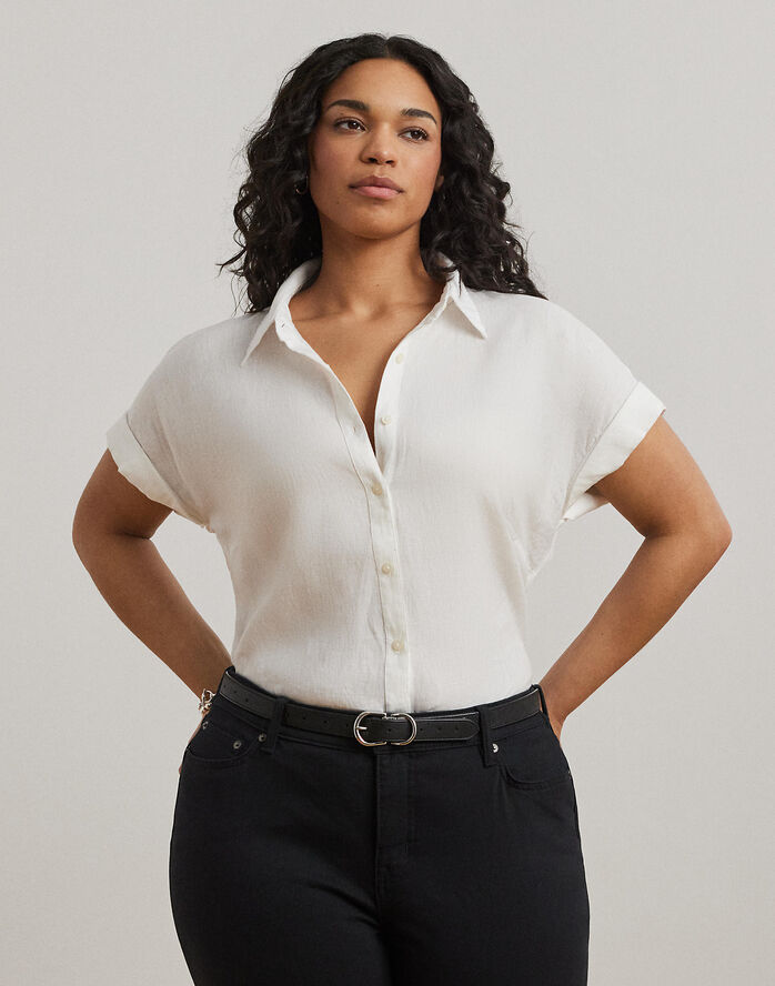 TISSUE LINEN-SS SHIRT