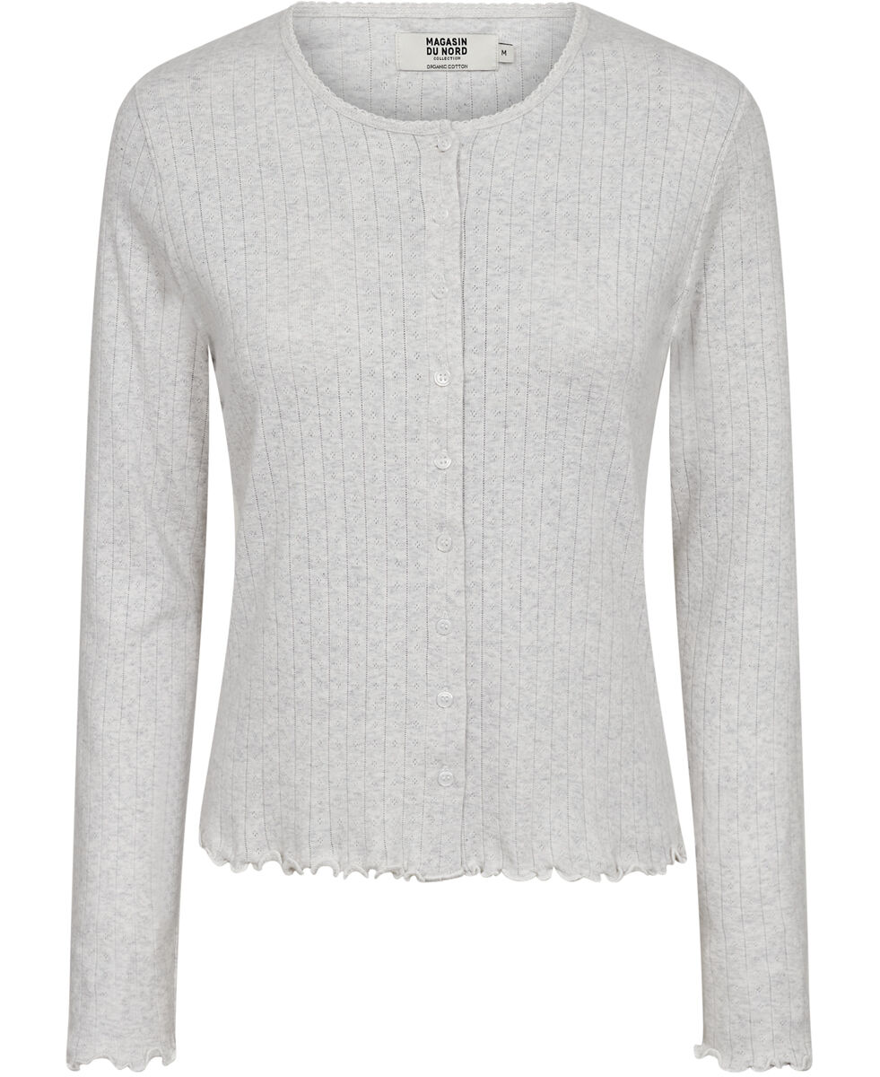 Eloise 10 Cardigan Pointelle - 100% &Oslash;kologisk Bomuld GOTS