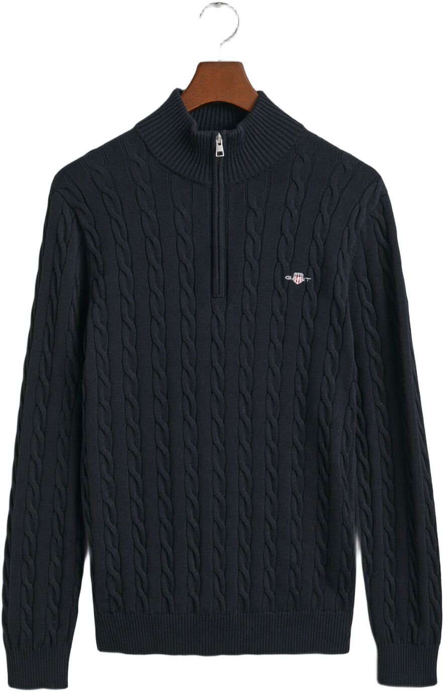 COTTON CABLE HALF ZIP