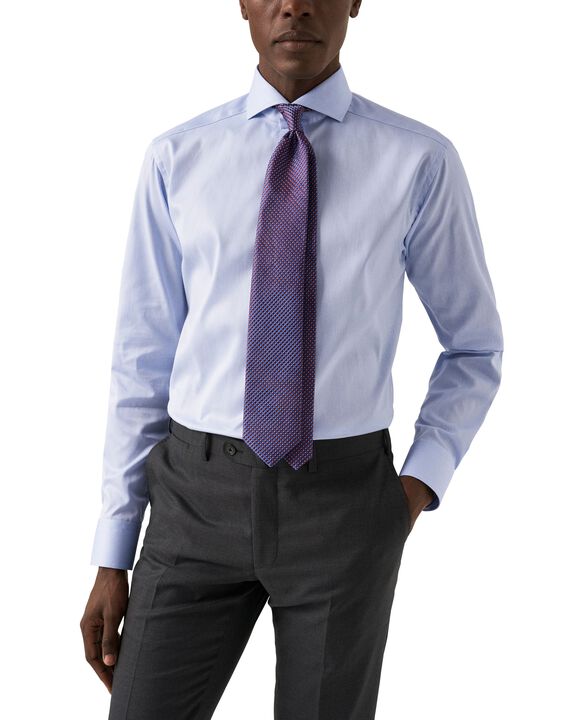 Super Slim Fit Light Blue Signature Twill Shirt