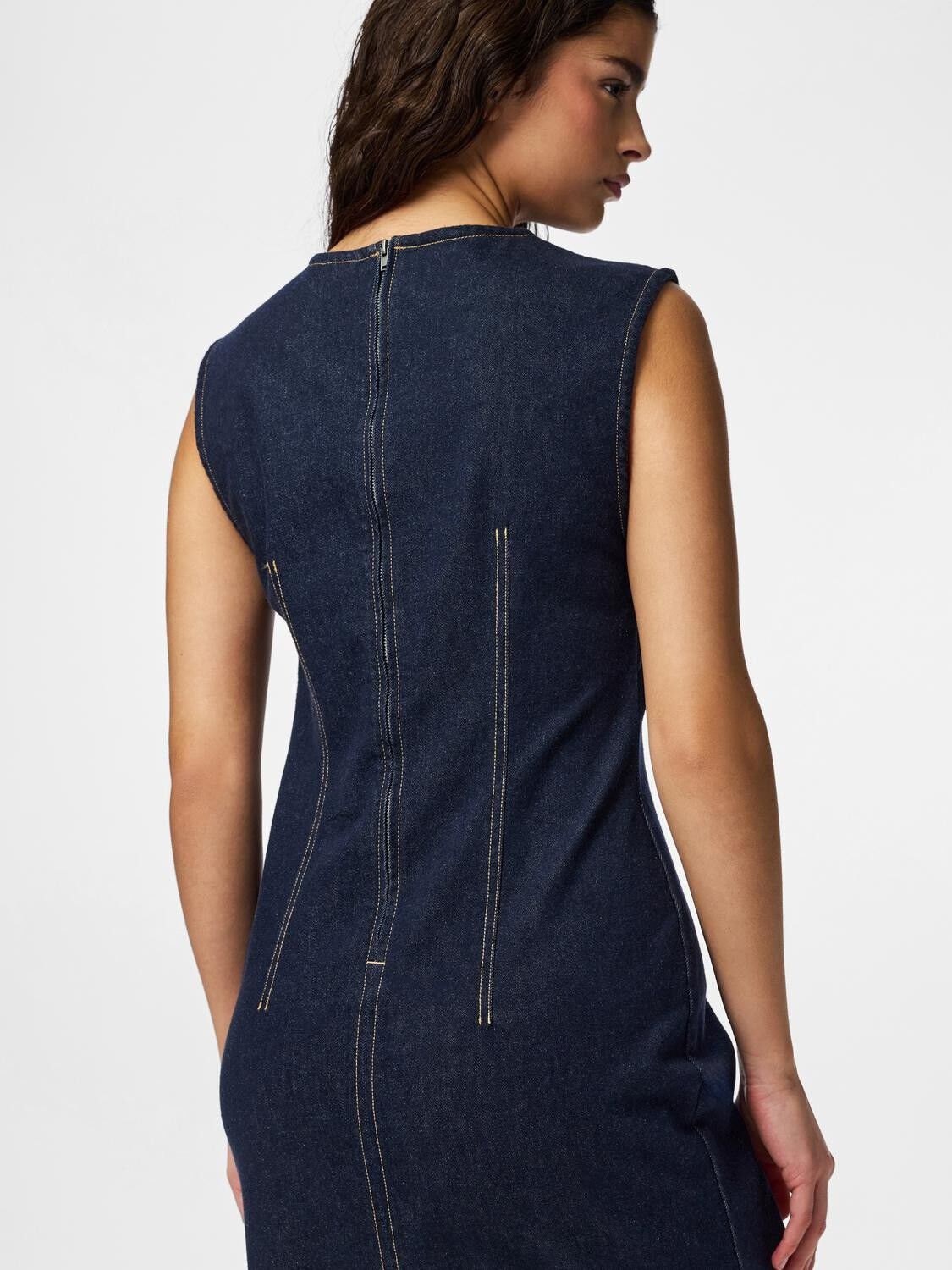 Pcfranna Sl Long Denim Dress D2D