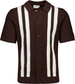 Knitted polo cardigan