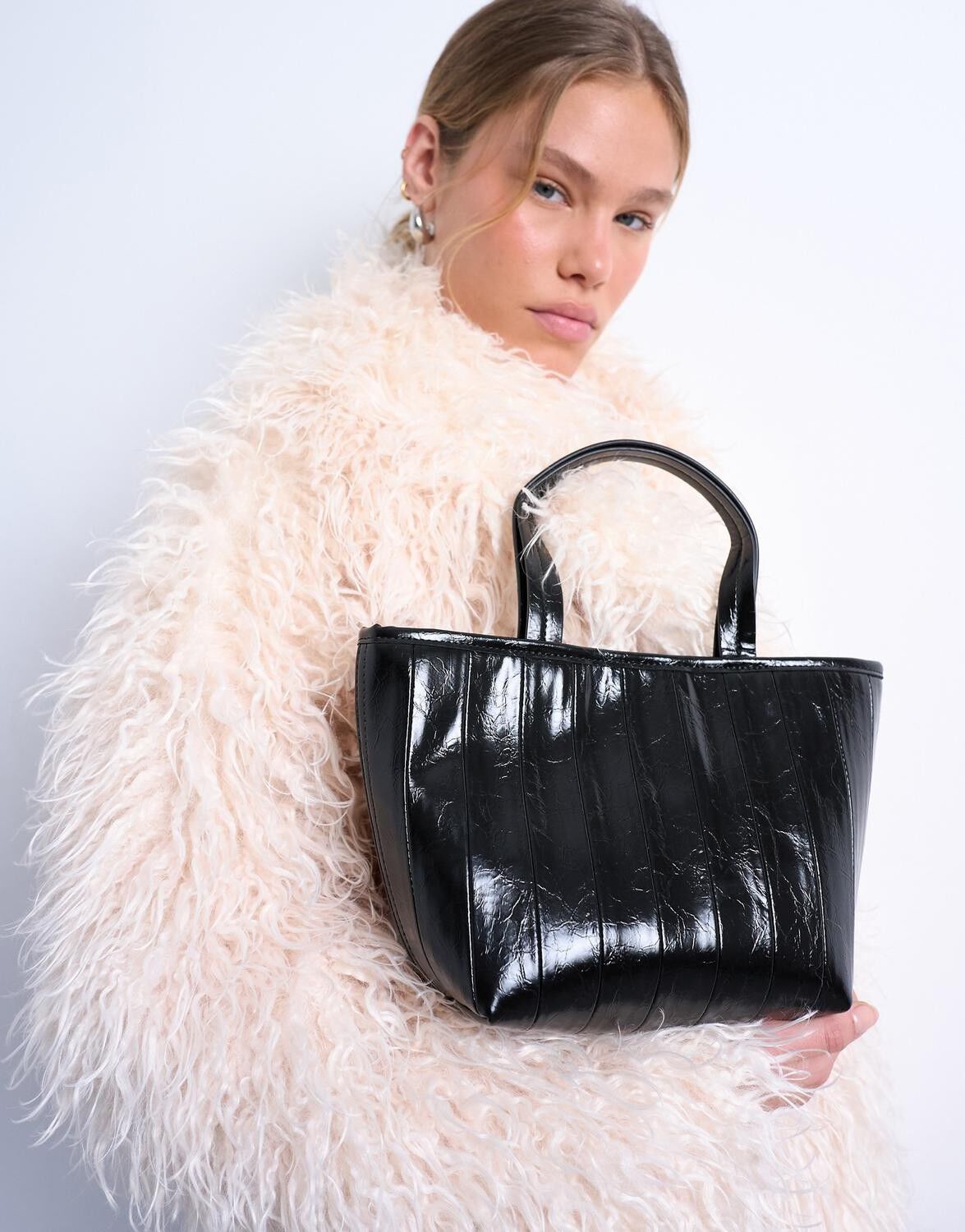 TSGEMMA FAUX LEATHER GRAB BAG