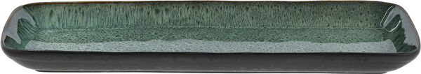 Serveringsfat rektangulært 38 x 14 cm Svart/Grønn
