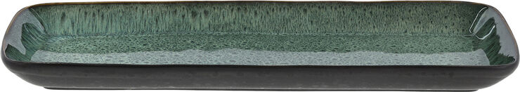 Serveringsfat rektangulært 38 x 14 cm Svart/Grønn