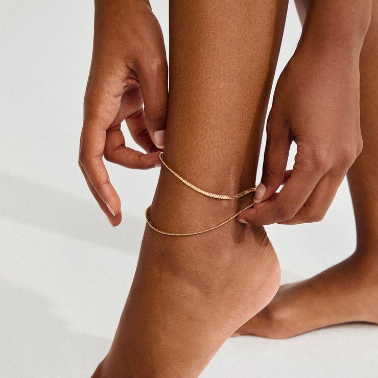 JELONA ankle chain gold-plated