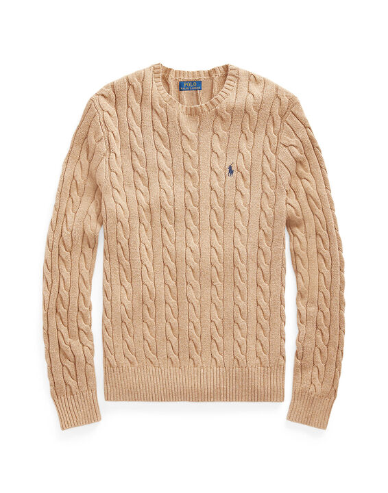 Cable-Knit Cotton Sweater