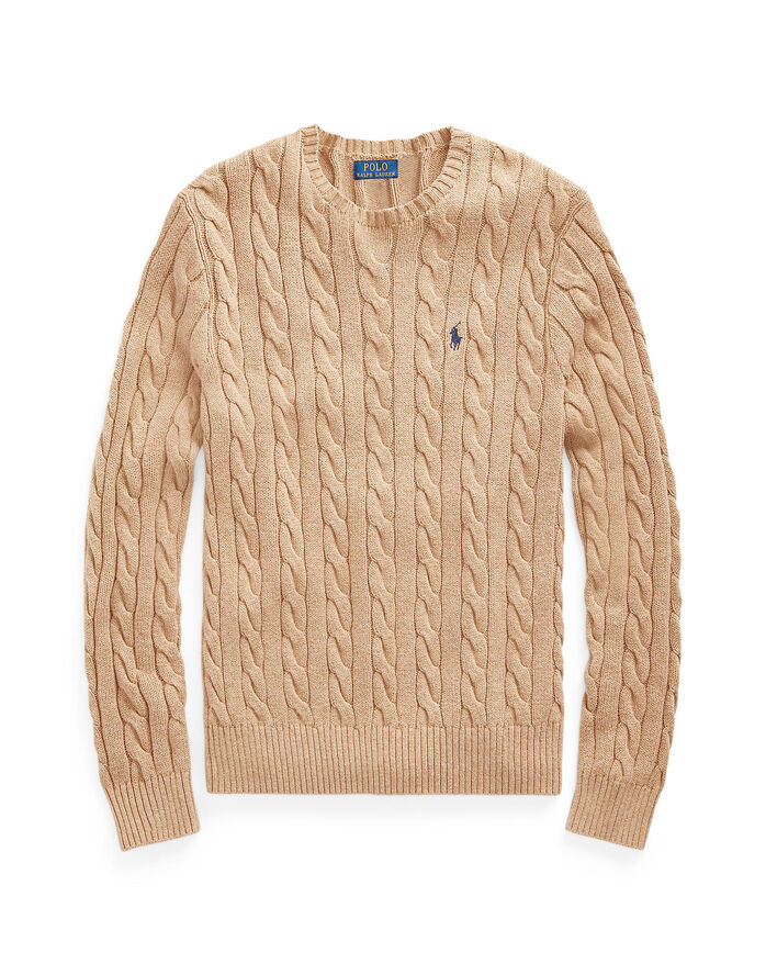 Cable-Knit Cotton Sweater