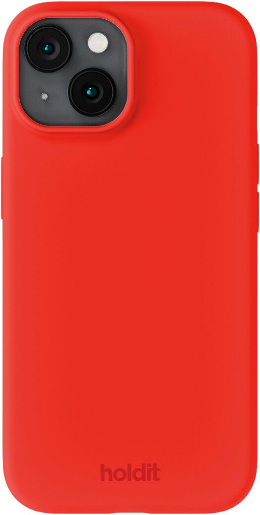 Silicone Case iPhone 15 Scarlet Red