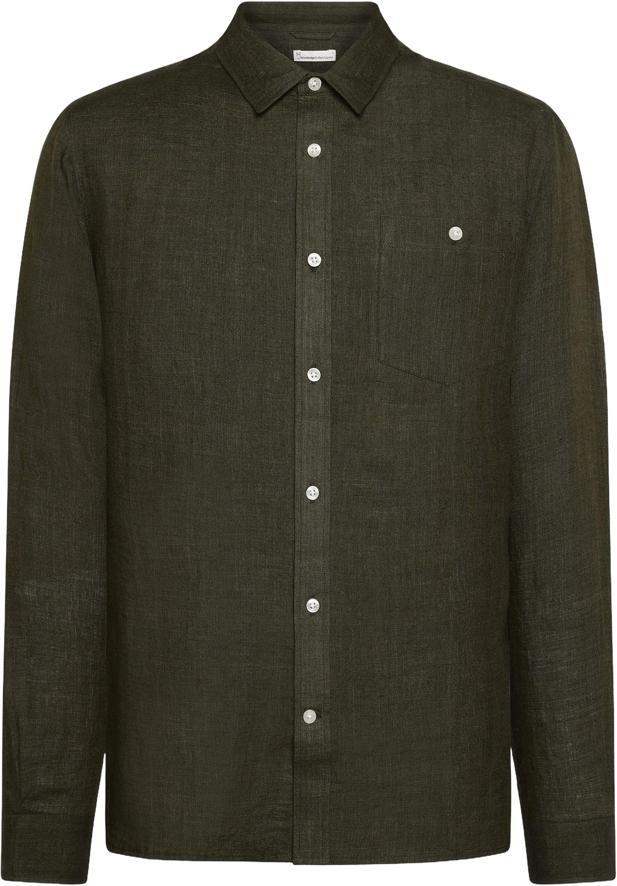 Custom fit linen shirt GOTS/Vegan