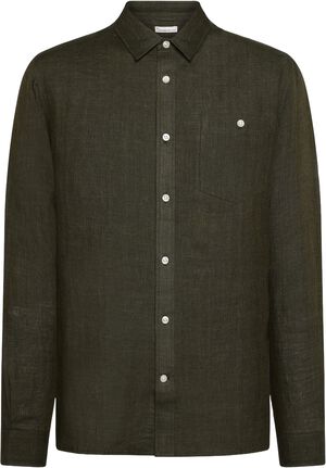 Custom fit linen shirt GOTS/Vegan