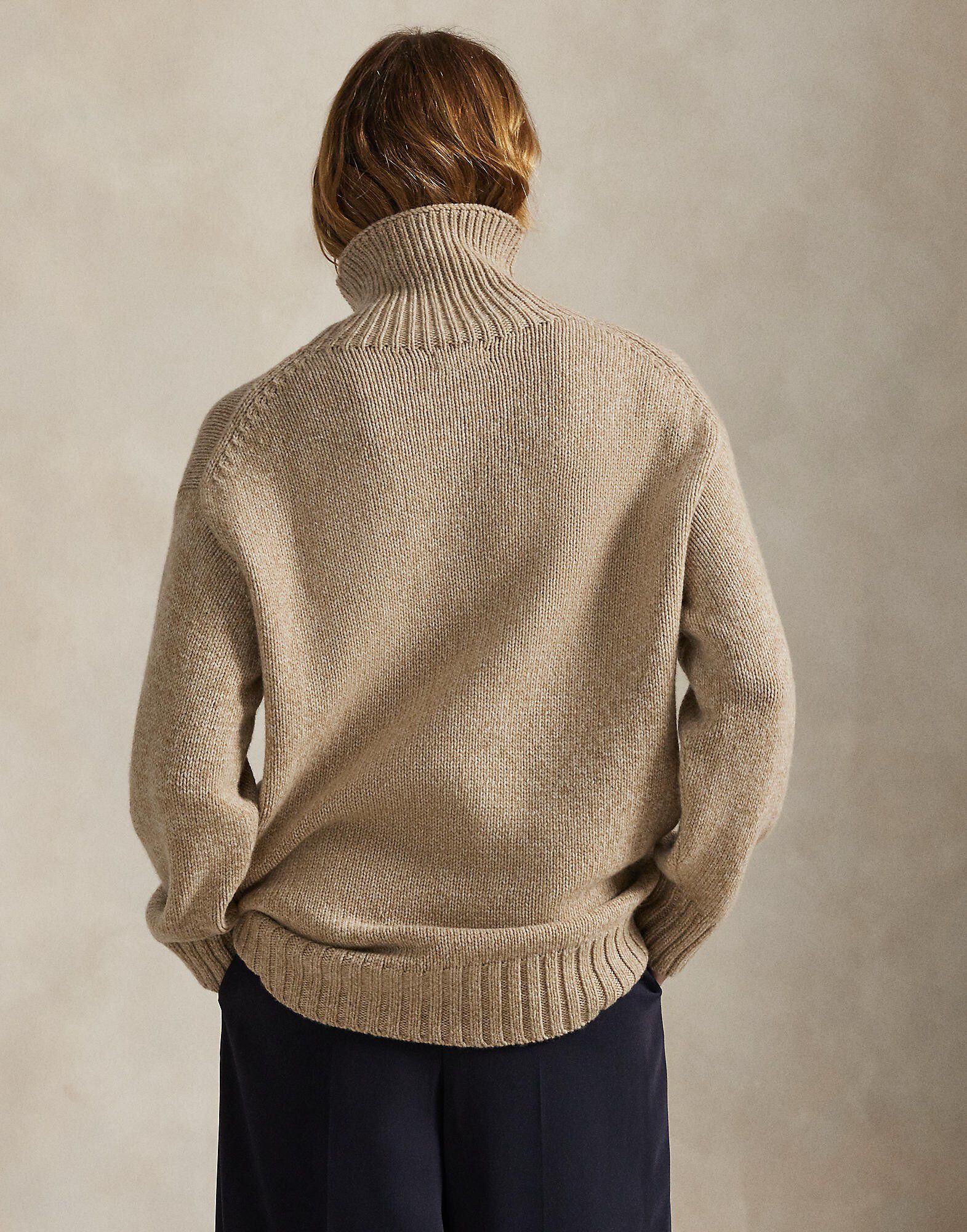 Wool-Cashmere Turtleneck Sweater