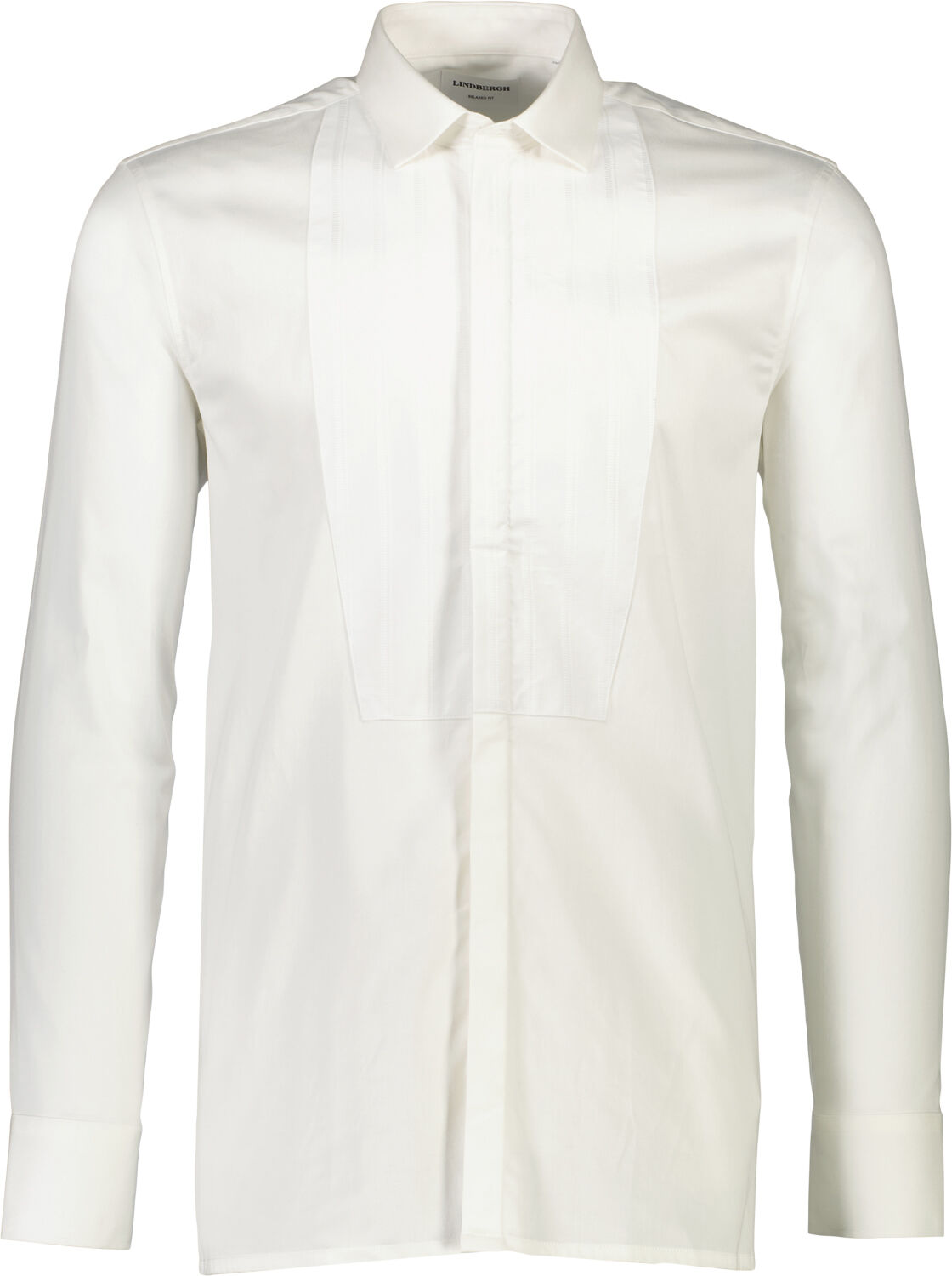 Straight cut Tuxedo shirt L/S