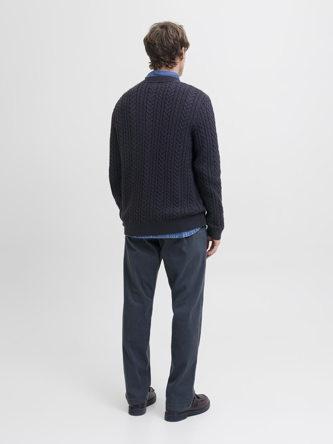 JPRBLUSEAN KNIT CABLE CREW NECK SN