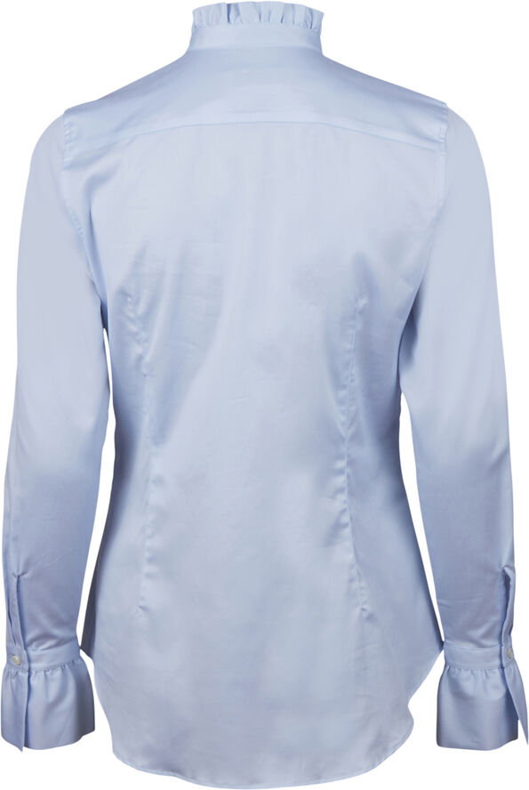 Darya Blouse, Frill collar Flyfront Frill cuff