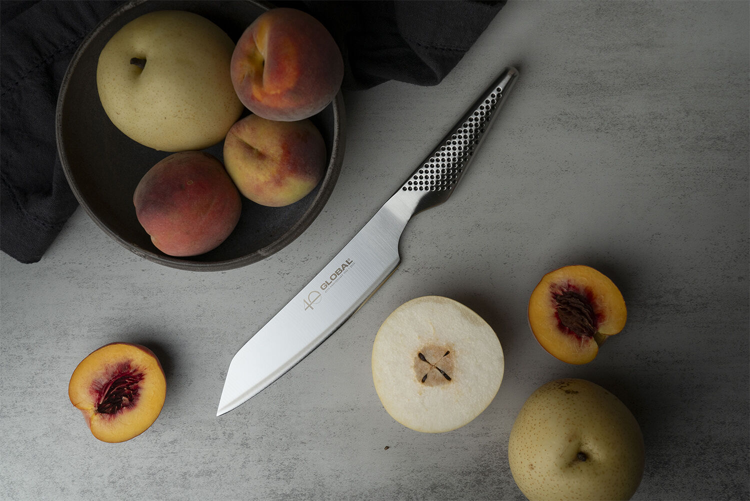 Global 40-&aring;rs jubil&aelig;umskniv Kiritsuke,15 cm