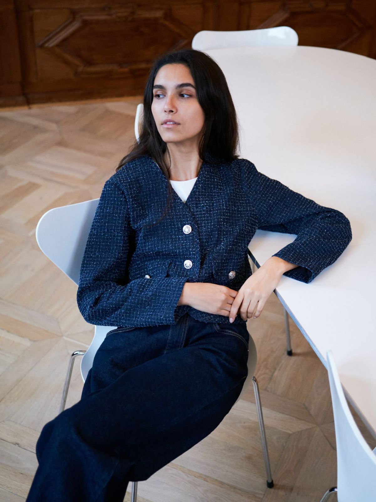 Eilo Denim Structure Skirt