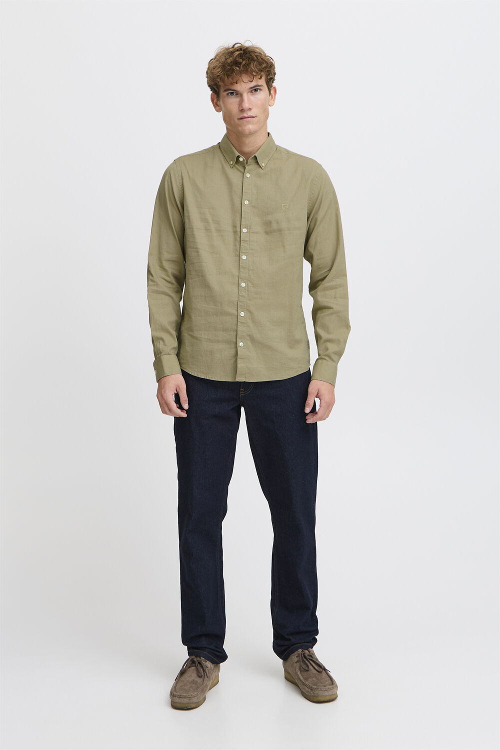 CFANTON 0053 BD LS linen mix shirt