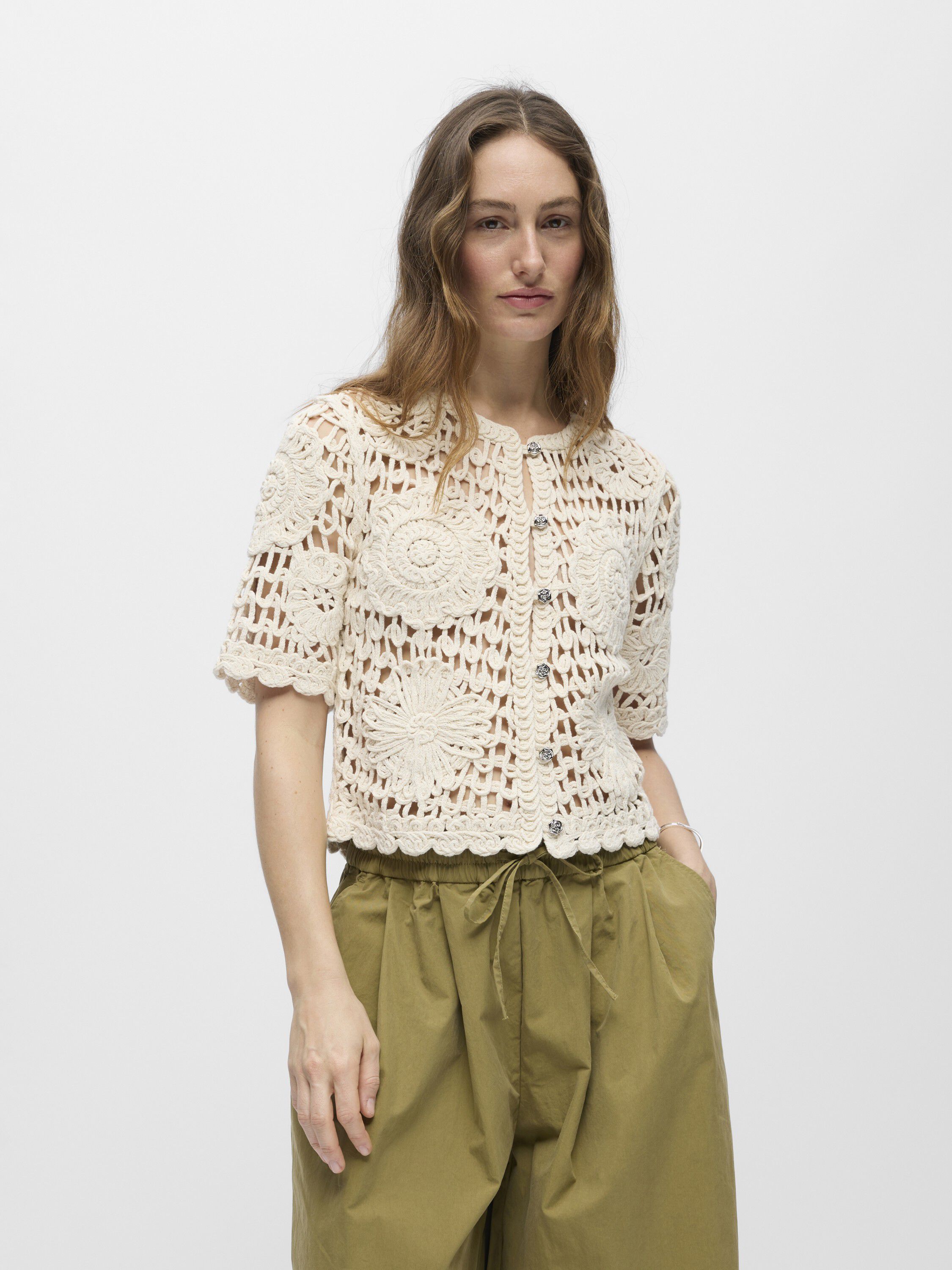 Objminga Re S/S Knit Cardigan 144