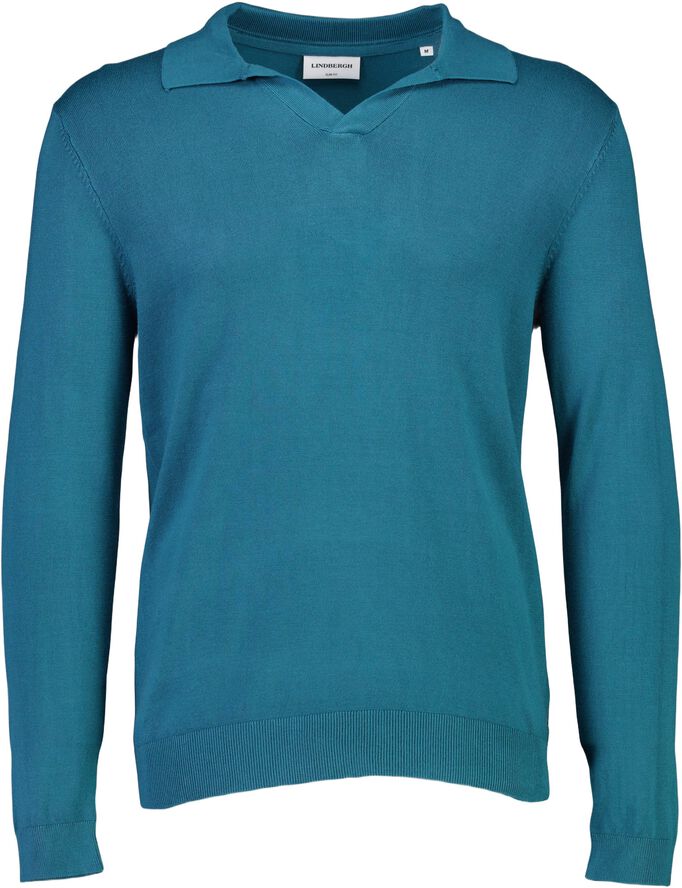 Ecovero L/S v-neck polo