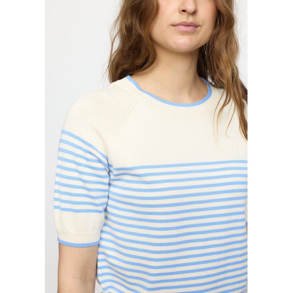 SRMarla SS O-neck Stripe Knit