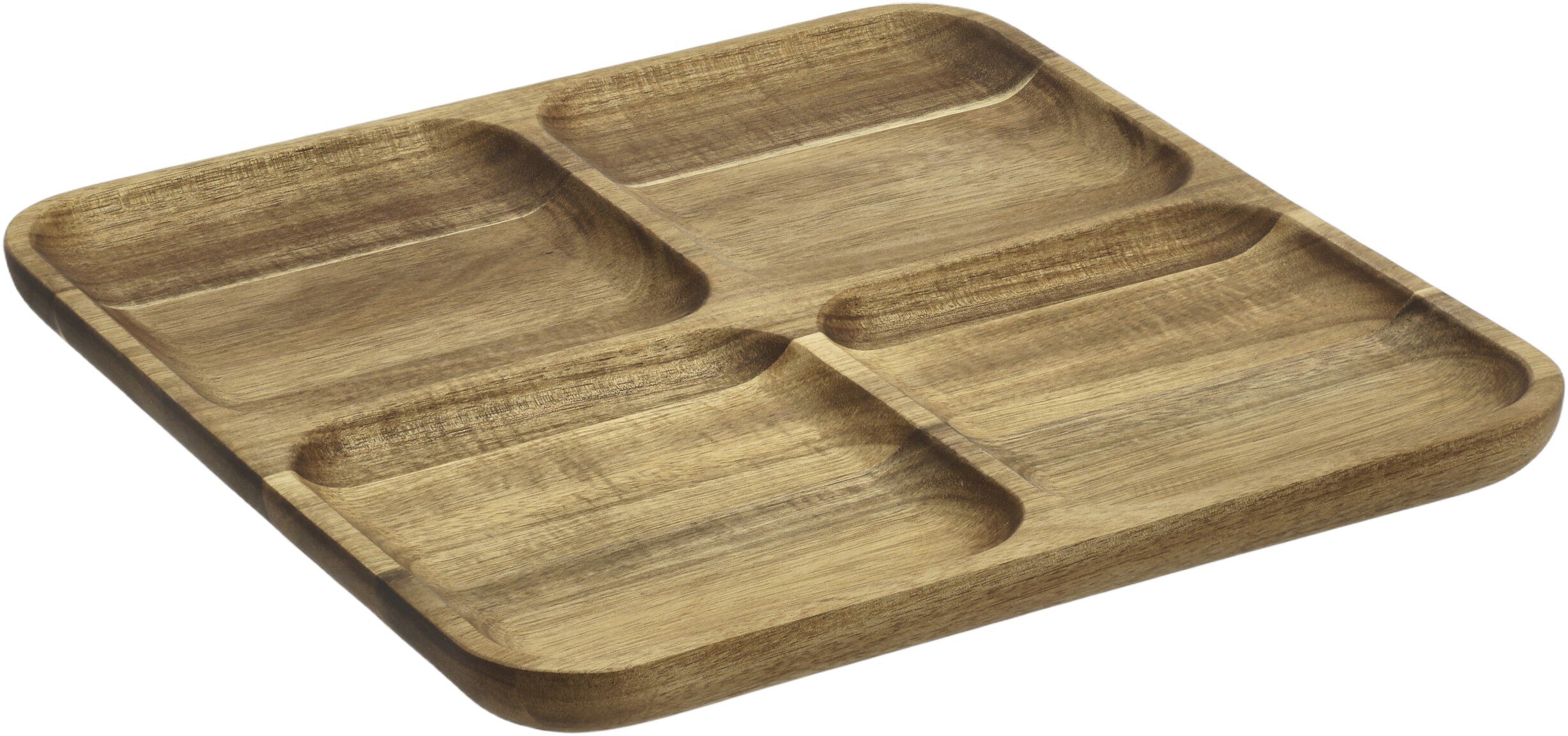 Serveringsfat 30,5 x 30,5 x 2,5 cm Akasietre