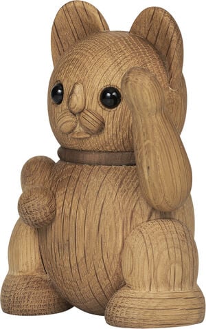 Lucky cat - oak