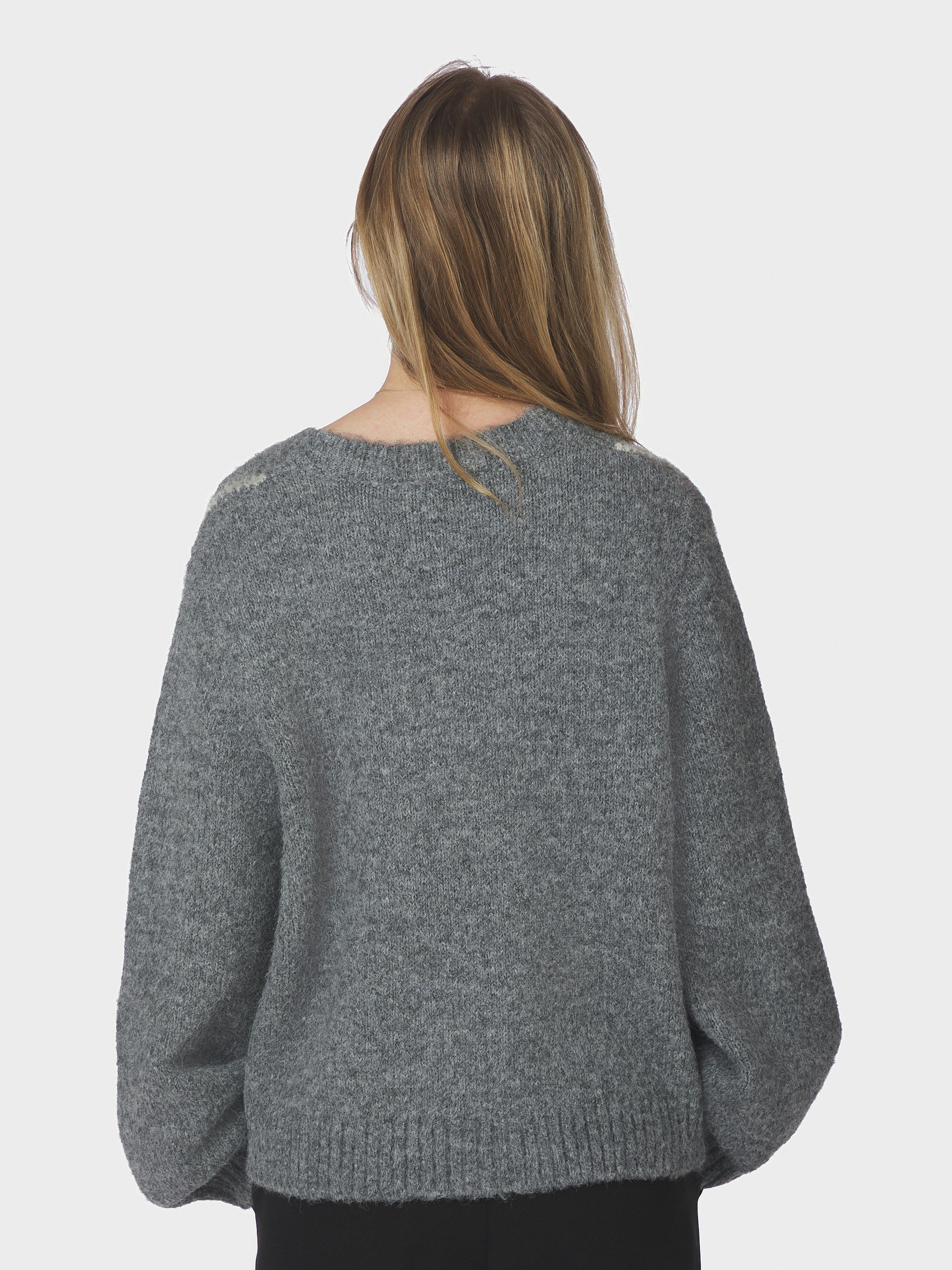 Beleney Small Check Fluff Cardigan