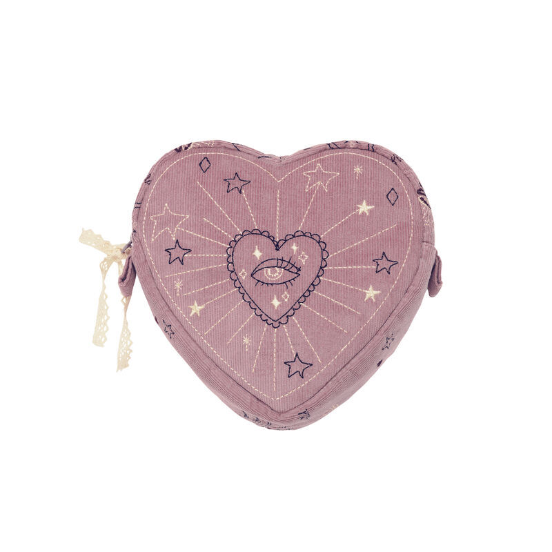 Heart Makeup Bag Purple Theatre Magic