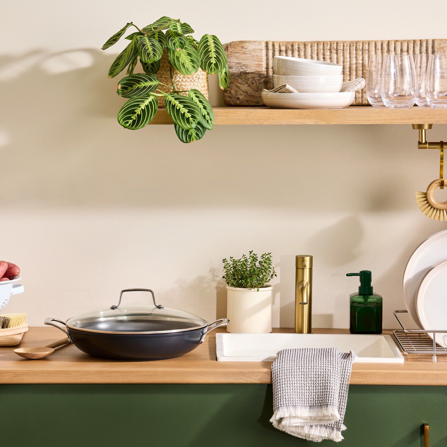 Ceramic Sautergryde m/l&aring;g 30cm