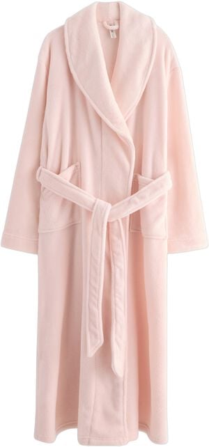 Soft fleece robe with with long sle