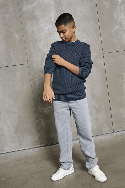 OSJROSU REG 7 WASH CREW KNIT KNT